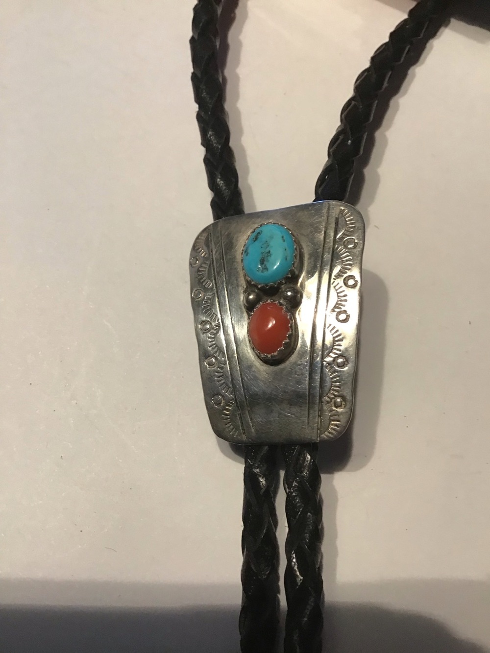 Bolo tie Sterling Silver Turquoise
